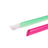 Wholesale 9'' Boba Straws (10mm) Poly Wrapped - Mixed Colors - 1,600 ct